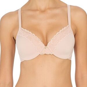 Natori Refined Contour Lace Trim Bra with Underwire